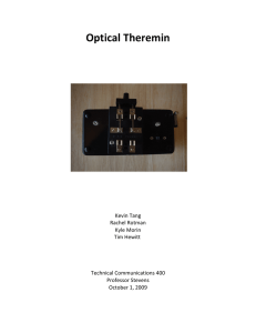 Optical Theremin