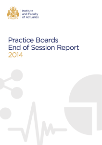 Practice Boards End of Session Report 2014