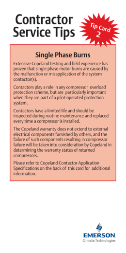 Copeland Model # Nomenclature Chart