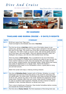 mv giamani thailand and burma cruise – 9 days/9