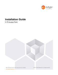 C-75 Installation Guide