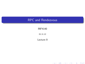 RPC and Rendezvous