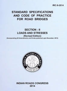IRC 006: Standard Specifications and Code of Practice for Road