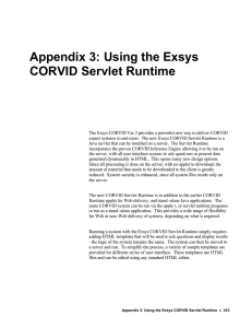 Corvid Servlet Runtime Manual