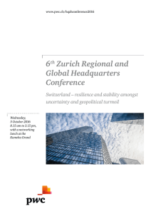 6th Zurich Regional and Global Headquarters Conference