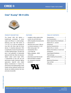 Cree XLamp XB-H LED Data Sheet