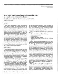 Two-point rapid palatal expansion - American Academy of Pediatric