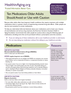 Ten Medications Older Adults Should Avoid or Use with Caution