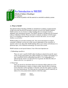 An Introduction to MESH ntroduction to MESH