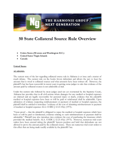 50 State Collateral Source Rule Overview