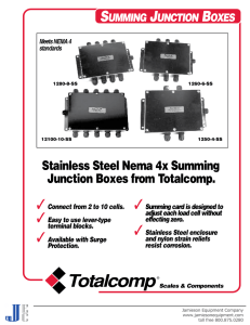 Stainless Steel Nema 4x Summing Junction Boxes from Totalcomp.
