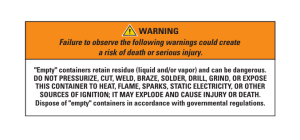 Failure to observe the following warnings could create a