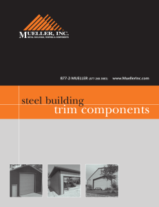 Steel building Trim Components