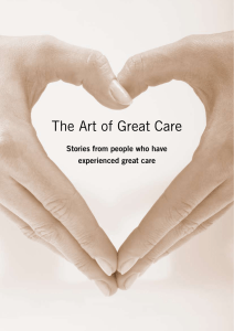 The Art of Great Care - Health and Disability Commissioner