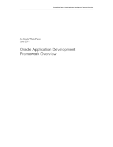 Oracle ADF Overview