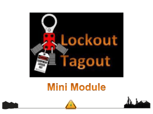 Lock Out/Tag Out Requirements