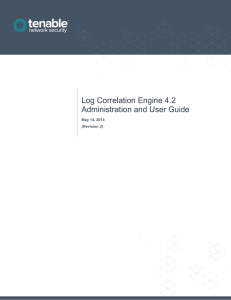 Log Correlation Engine 4.2 Administration and User Guide