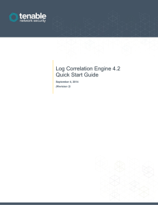 Log Correlation Engine 4.2 Quick Start Guide