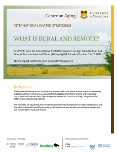 What is rural and remote?