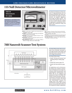 78B Nanovolt Scanner Test System 155 Null Detector/Microvoltmeter