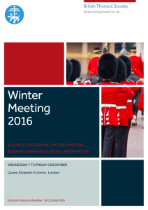 Winter Meeting 2016 - British Thoracic Society