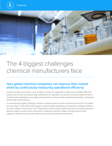 The 4 biggest challenges chemical manufacturers face