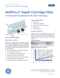 WellPro.Z Depth Cartridge Filter
