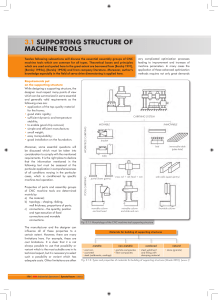 3.1 supporting structure of machine tools