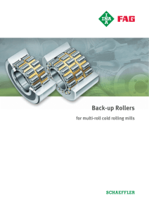 Back-up Rollers for multi-roll cold rolling mills