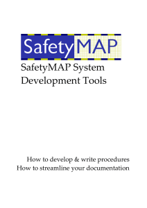 SafetyMAP System Development tools