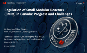 Regulation of Small Modular Reactors