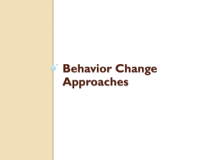 Behavior Change Approaches - Green Growth Knowledge Platform