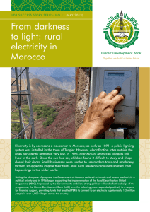 From darkness to light: rural electricity in Morocco