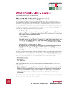 Designing NEC Class 2 Circuits