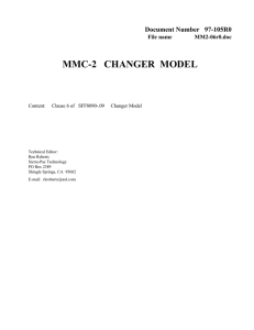 MMC-2 CHANGER MODEL