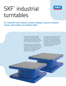 SKF® industrial turntables