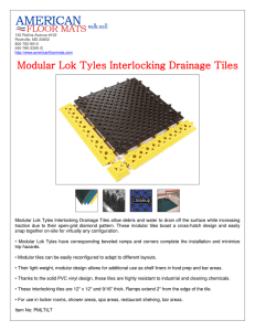 Modular Lok Tyles Interlocking Drainage Tiles