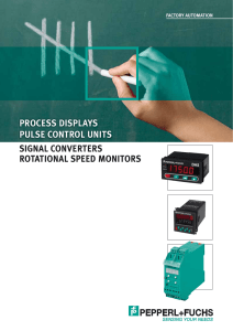 process displays and control units