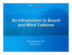 An Introduction to Sound and Wind Turbines