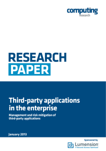 Third-party applications in the enterprise