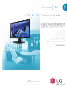 Commercial Monitor LED-backlit LCD