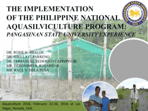 the implementation of the philippine national aquasilviculture program