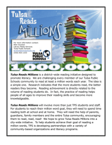Tulsa Reads - Tulsa Public Schools