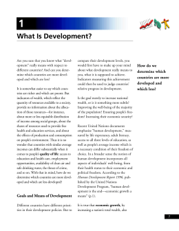 What Is Development?