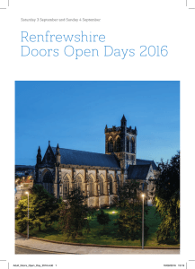 Renfrewshire Doors Open Days 2016