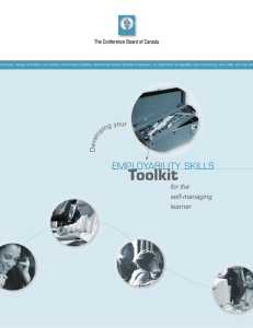 Employability Skills Toolkit: For the Self