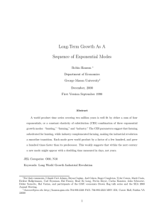 Long-Term Growth As A Sequence of Exponential
