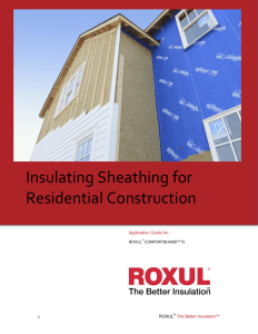 Insulating Sheathing for Residential Construction