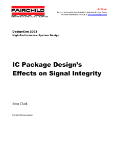 IC Package Design`s Effects on Signal Integrity