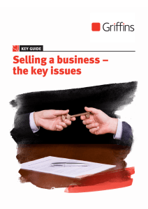 Selling a business – the key issues